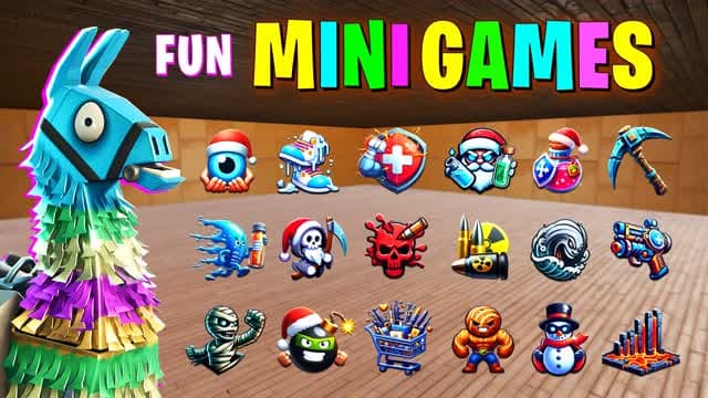 FUN MINIGAME BOX PVP — Fortnite Creative map cover art