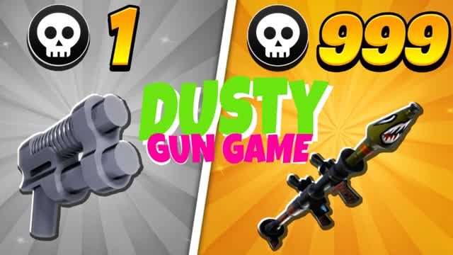 Dusty Gun Game ⭐ — Fortnite Creative map cover art