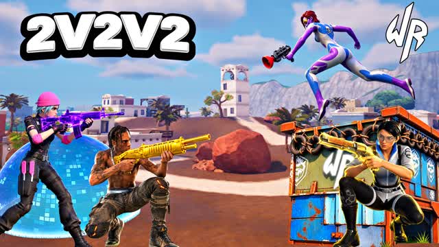 SPEED 2V2V2 ZERO BUILD 🏆 — Fortnite Creative map cover art