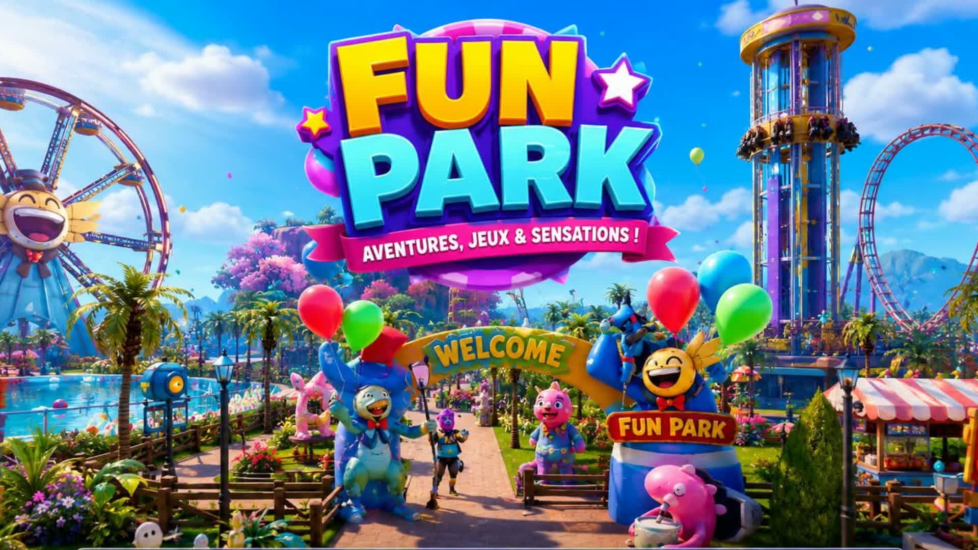 🎡 Paradise Fun Park ! 🌴 — Fortnite Creative map