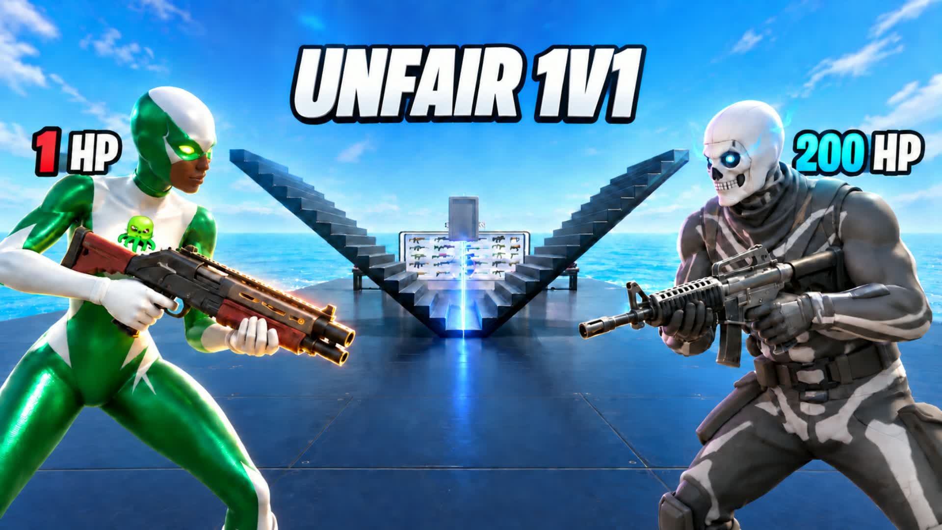 Unfair 1v1 — Fortnite Creative map