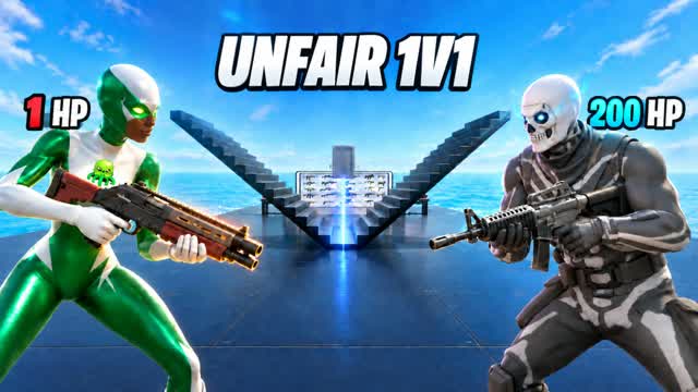 Unfair 1v1 — Fortnite Creative map cover art