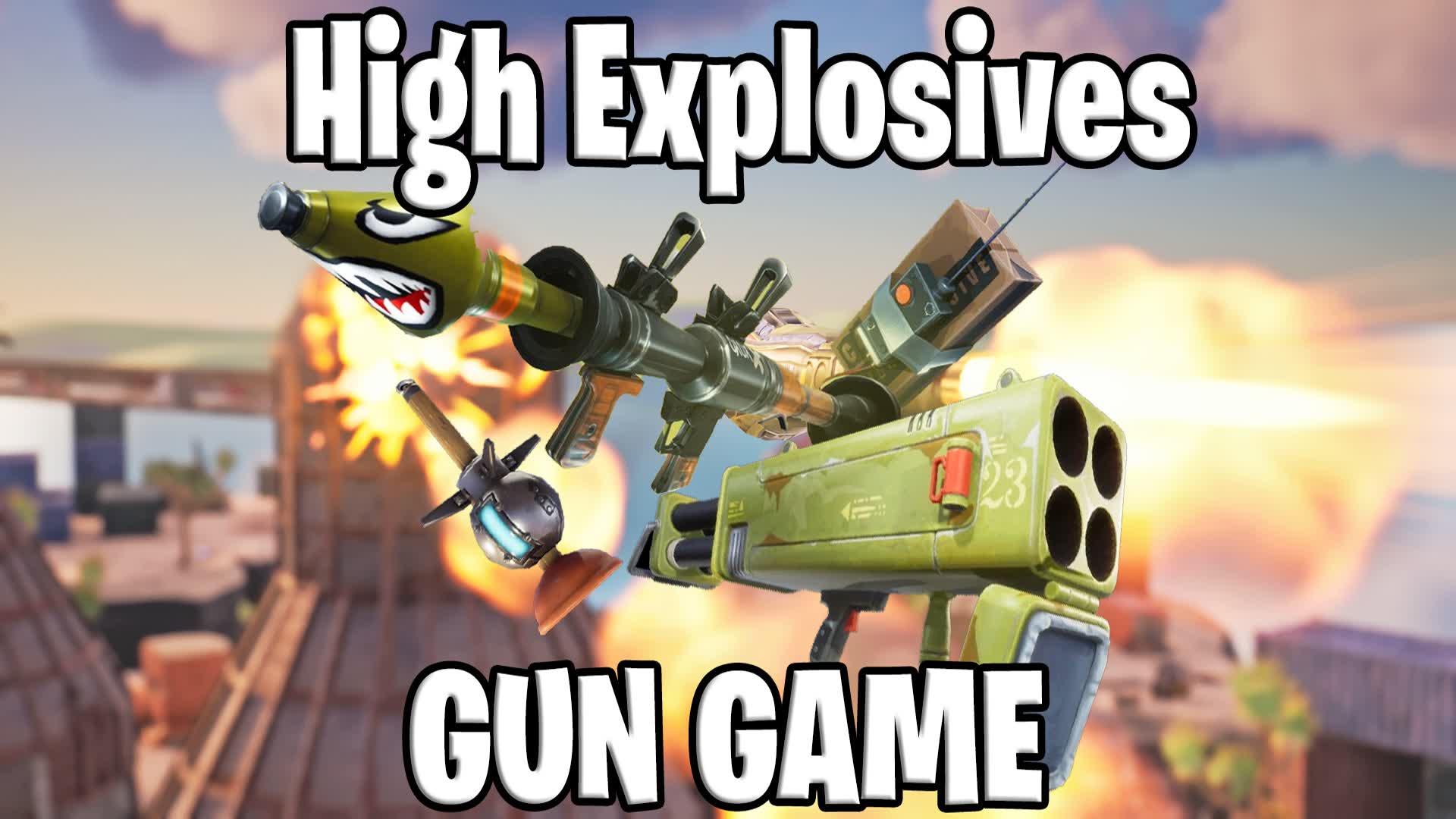 💥Sky Blast: High Explosives Gun Game💥 — Fortnite Creative map