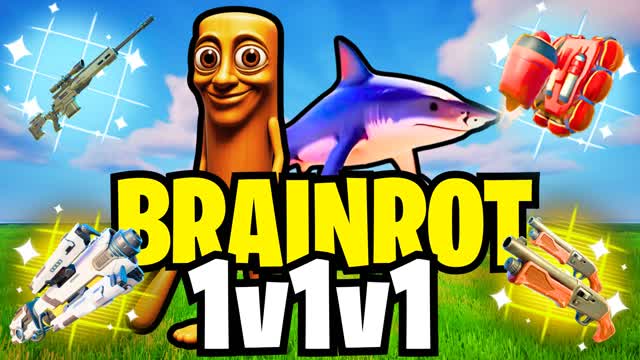 Brain Rot Free for All — Fortnite Creative map cover art