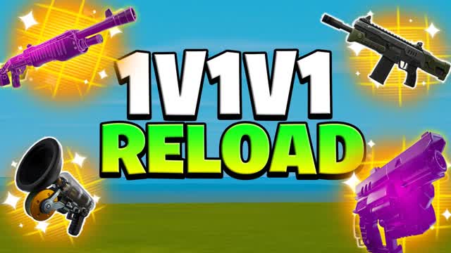 1Vs1Vs1 RELOAD FREE FOR ALL 1V1 — Fortnite Creative map cover art