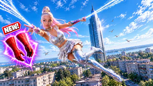 🎯]]SPIDER CITY ARIANA GUN GAME😎 — Fortnite Creative map cover art