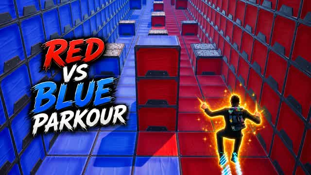 Red V Blue Parkour — Fortnite Creative map