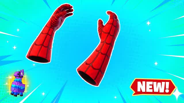 HYPER SPIDER-MAN RED VS BLUE 🔴🔵 — Fortnite Creative map cover art