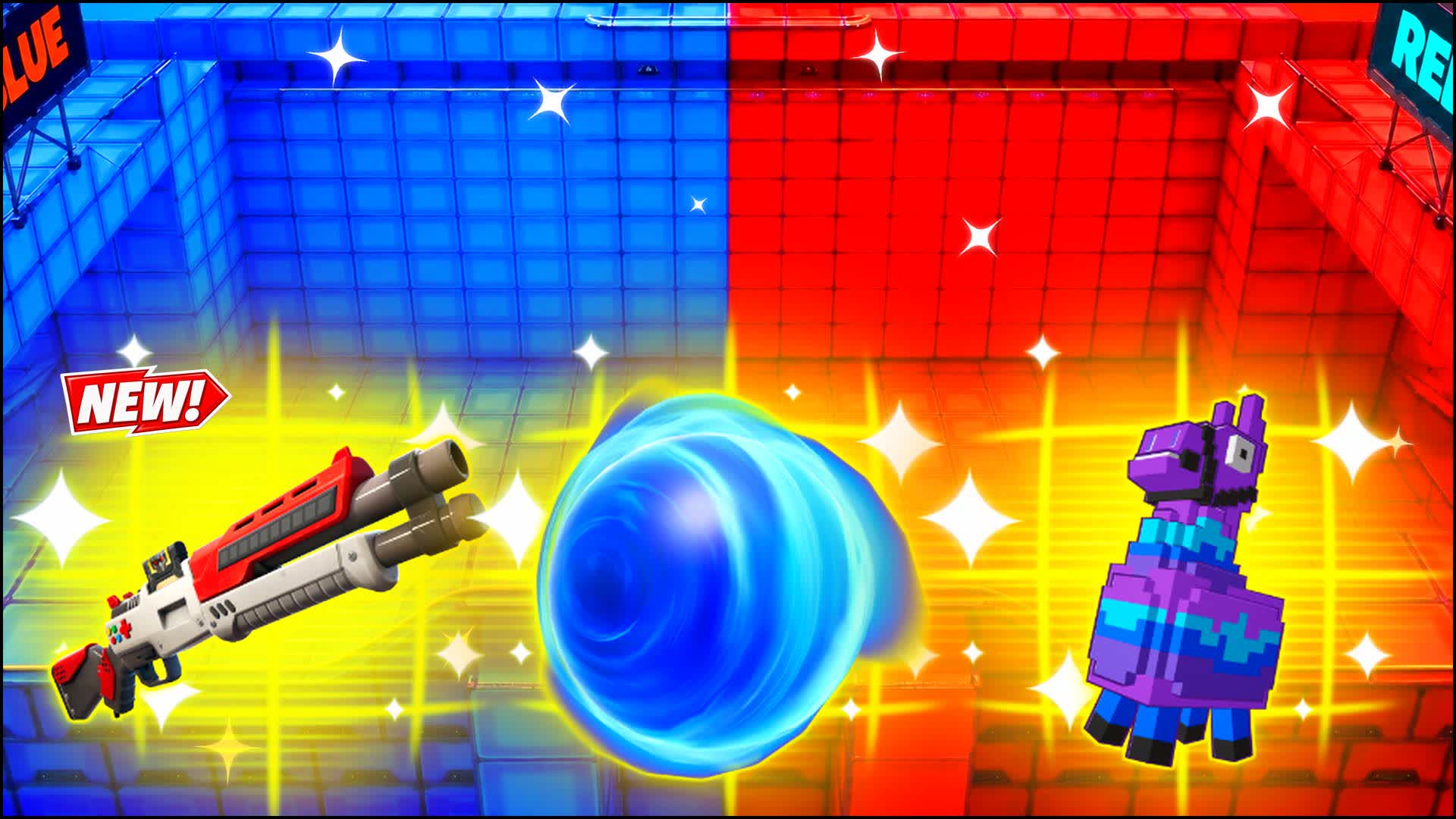 RED VS BLUE SECRET DOOR 🔴🔵 — Fortnite Creative map