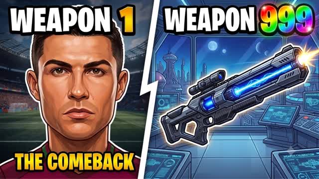 ⚽ WC GUN GAME 🔫 RUMBLE FIGHT — Fortnite Creative map cover art