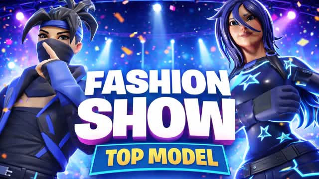 FASHION SHOW TOP MODEL V2 by DZIEDZIC — Fortnite Creative map cover art