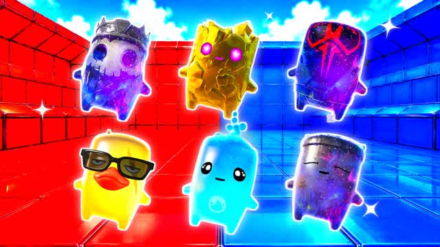 RED VS BLUE COLLECTIVE EDGE 🔴🔵 — Fortnite Creative map cover art