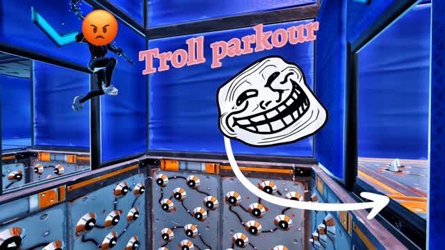 Troll Parkour — Fortnite Creative map cover art