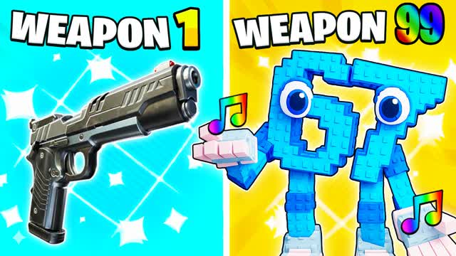 ⭐GUN GAME😎 MEME SOUND🎵[MUSIC] — Fortnite Creative map cover art