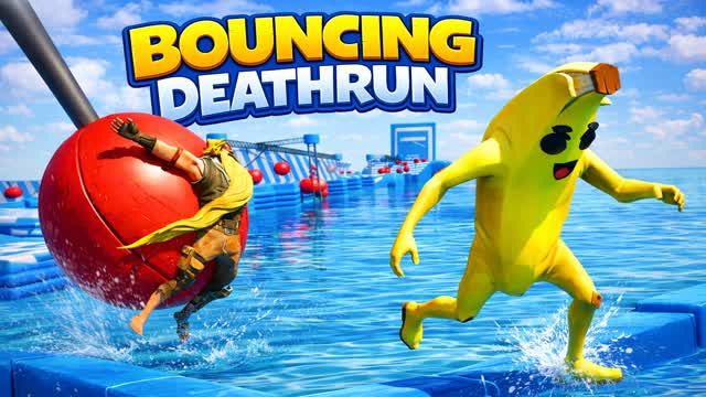 Bouncing Deathrun — Fortnite Creative map cover art