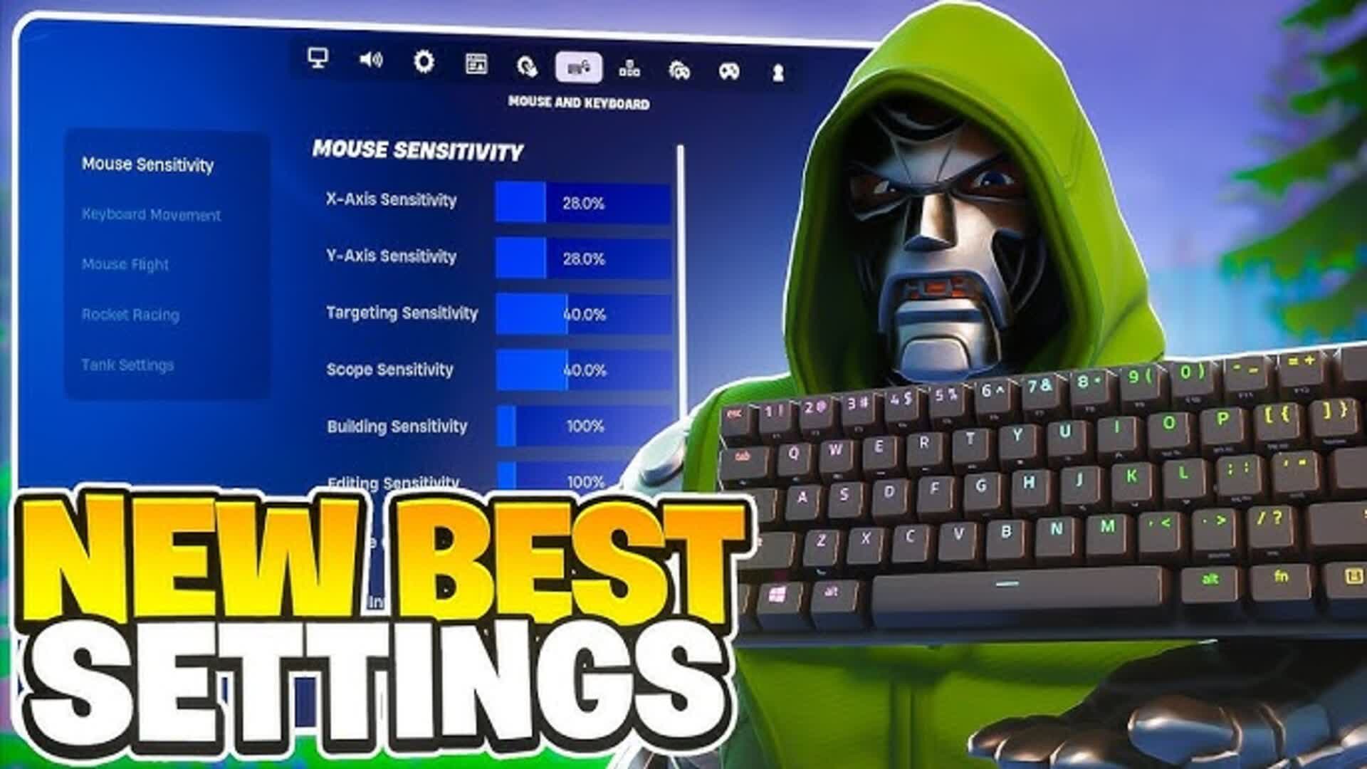 KEYBOARD SETTINGS 1V1 — Fortnite Creative map