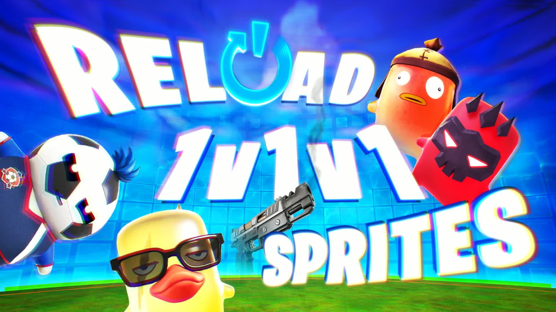 1v1v1 Reload Sprites — Fortnite Creative map