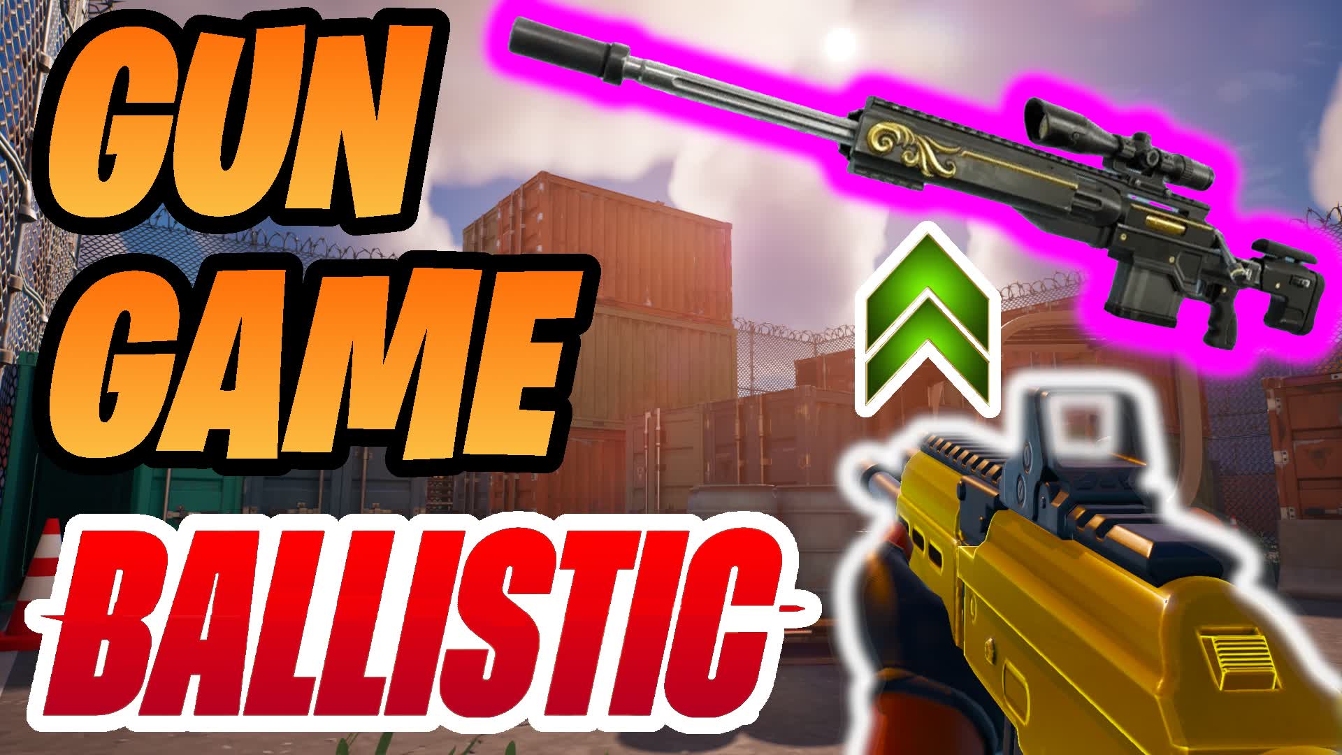 Shipment First Person Gun Game Ballistic — Fortnite Creative map