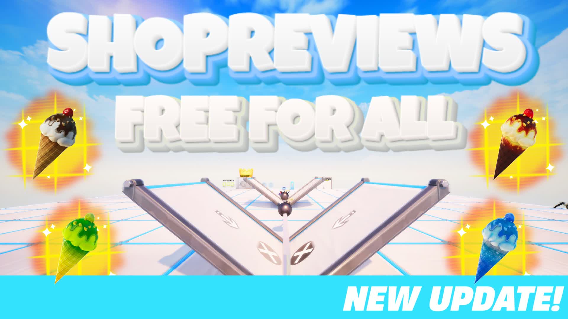 🌴SHOPREVIEWS FREE FOR ALL🌴 — Fortnite Creative map