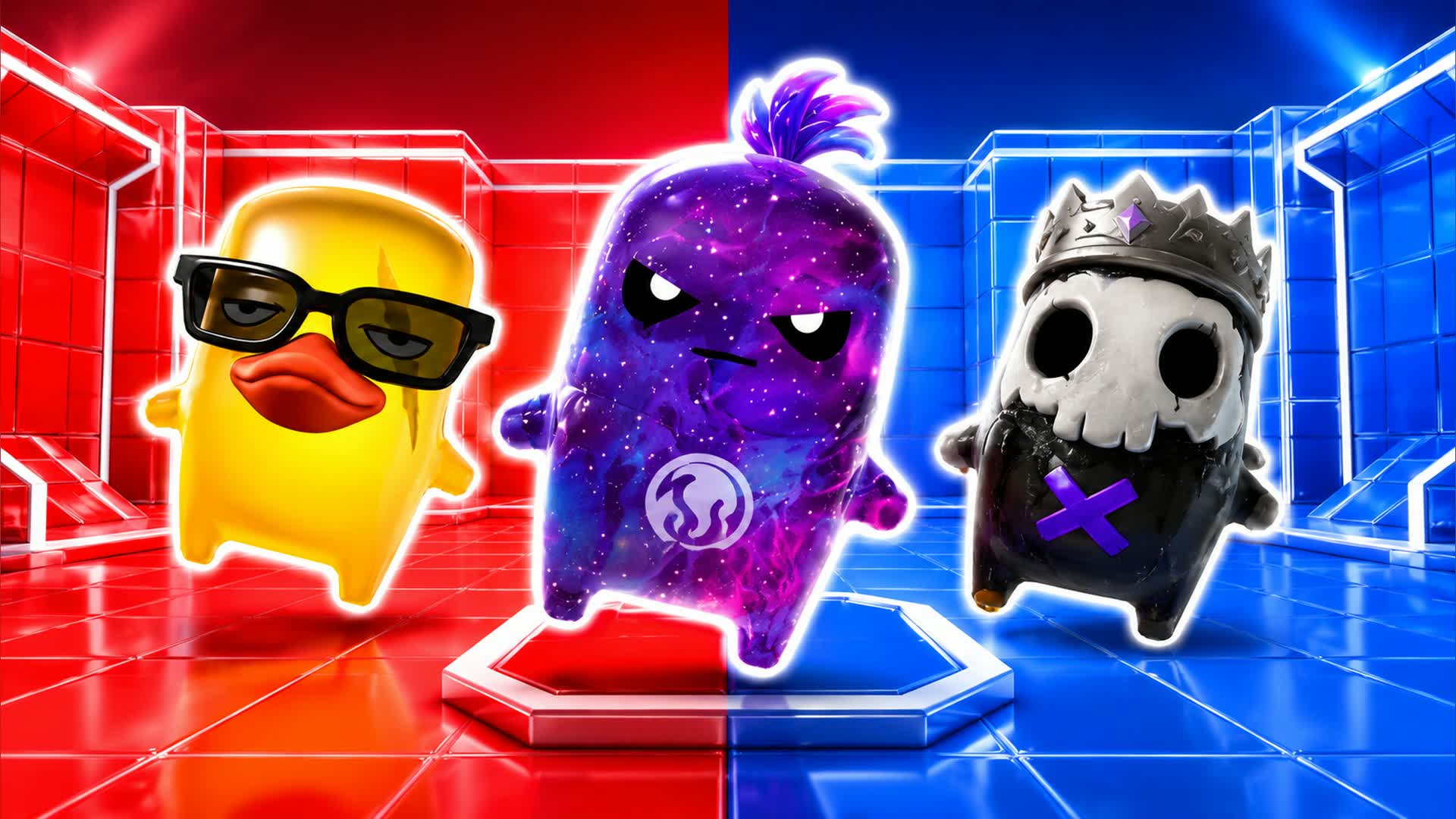 BLUE VS RED FIRE SIGNAL 🔵🔴 — Fortnite Creative map