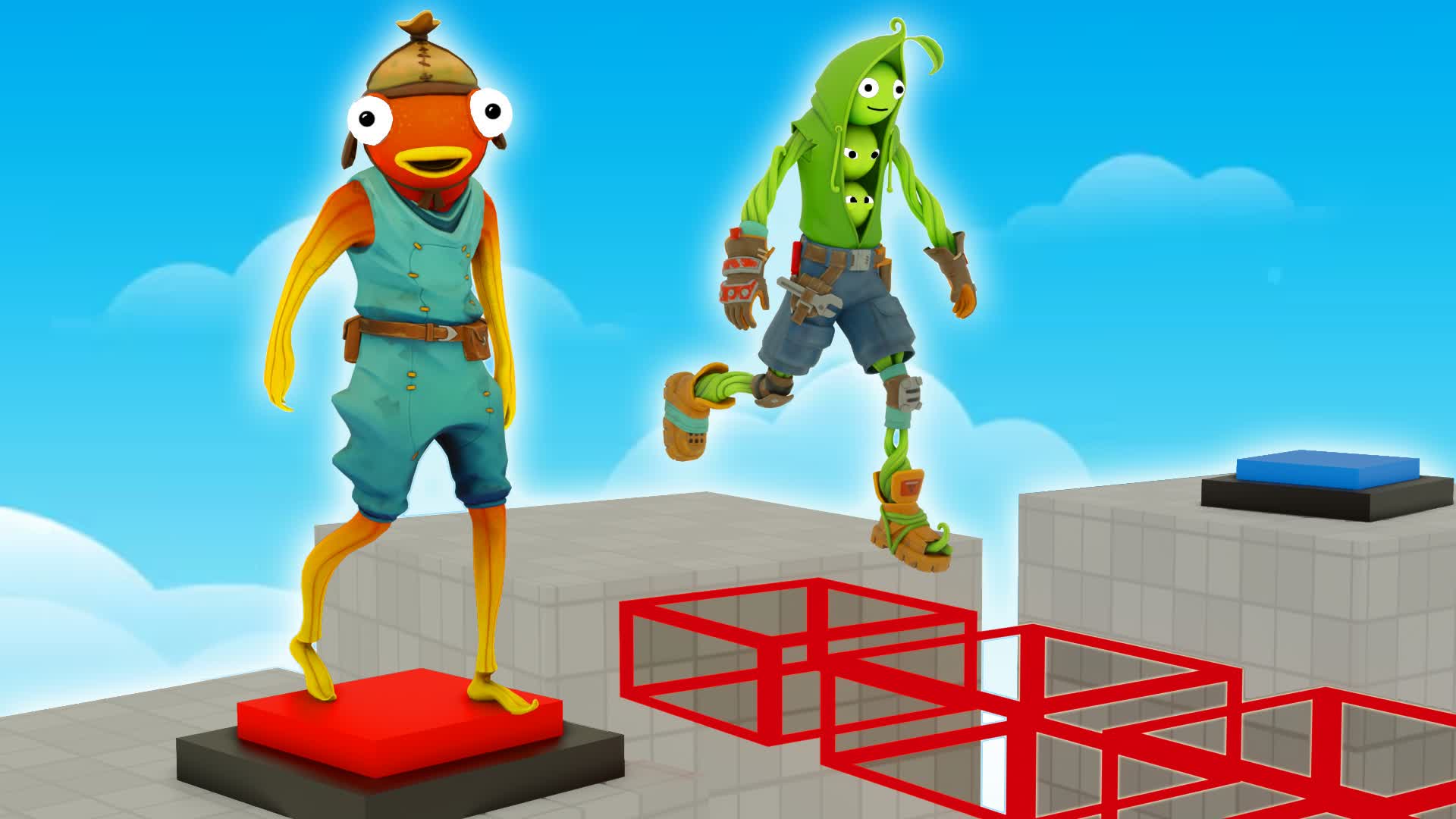 TEAMWORK PUZZLES OBBY — Fortnite Creative map