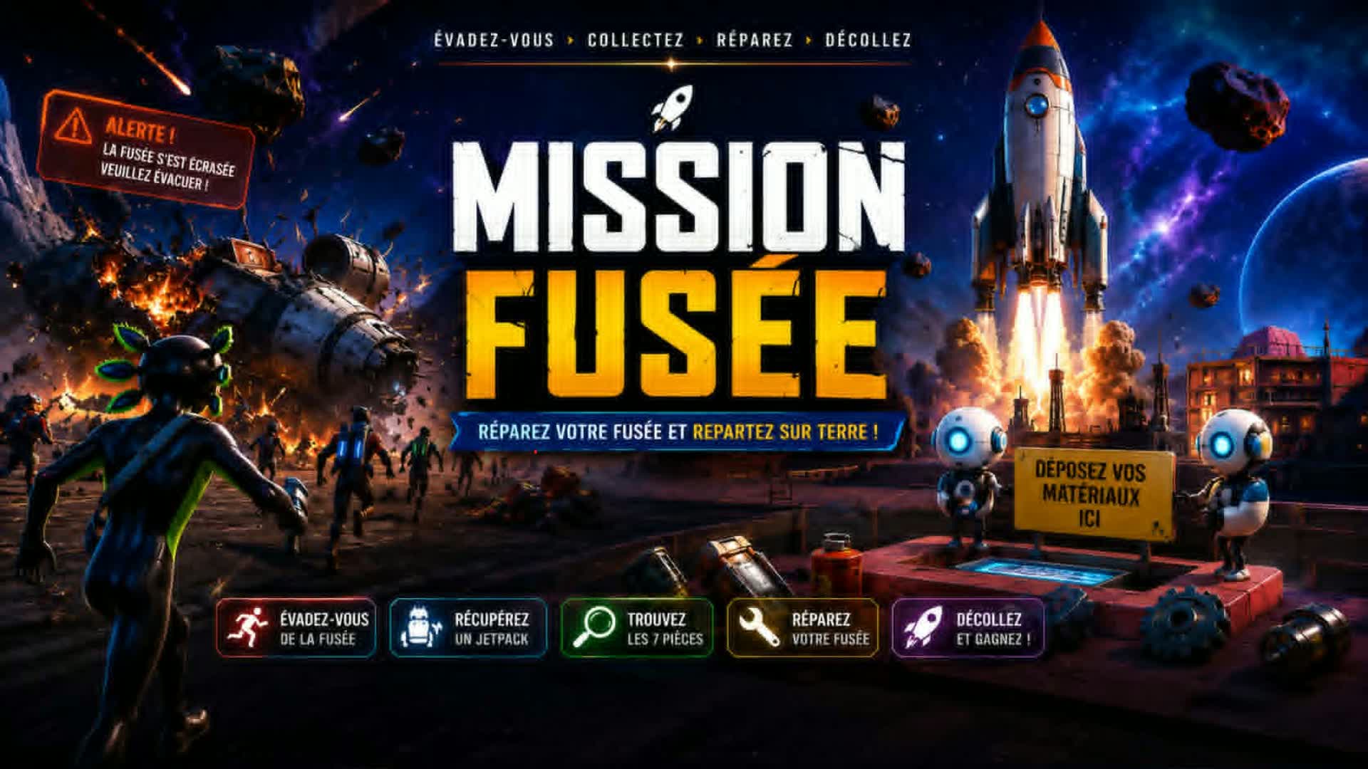 Mission Fusée 🚀 — Fortnite Creative map