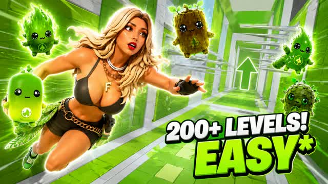 PARKOUR EASY + 200 LEVELS SPIRITS — Fortnite Creative map