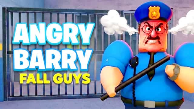 ESCAPE FROM ANGRY BARRY [OBBY] — Fortnite Creative map cover art