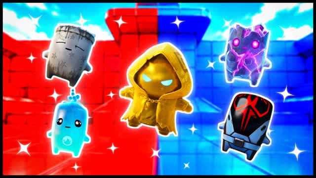 RED VS BLUE BURST CONTROL 🔴🔵 — Fortnite Creative map