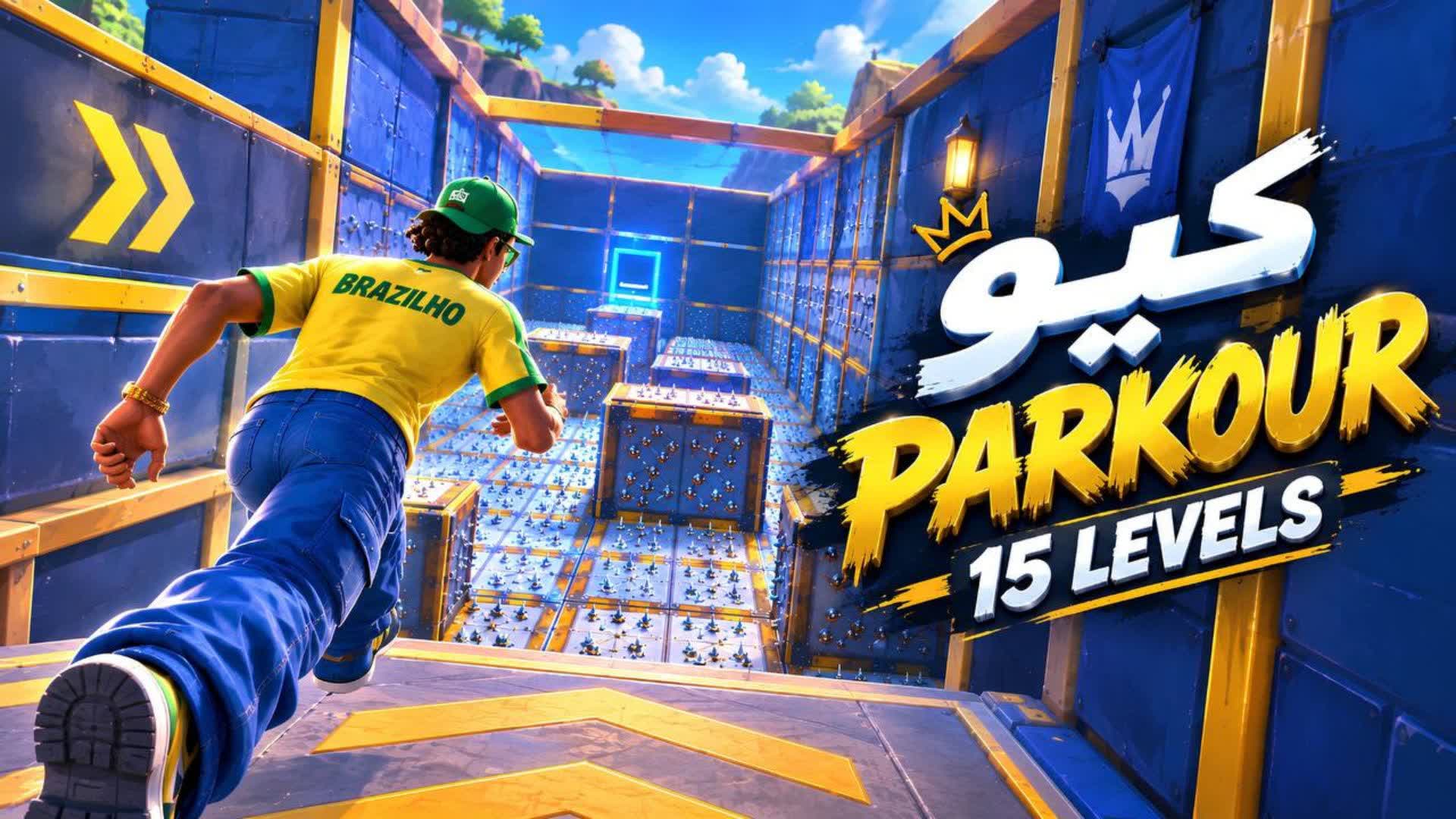 ( 5151 ) كيو باركور صعب 🧨 15+ LEVELS — Fortnite Creative map