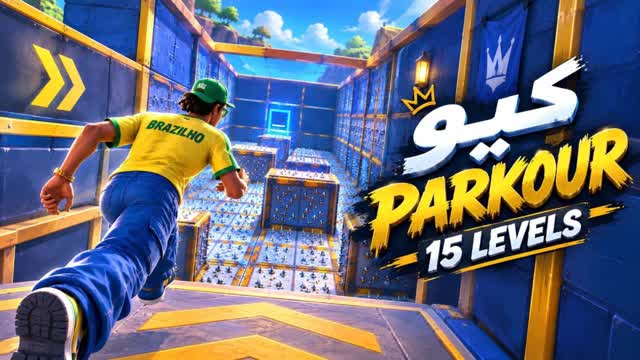 ( 5151 ) كيو باركور صعب 🧨 15+ LEVELS — Fortnite Creative map cover art