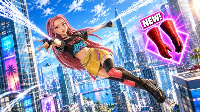 🎯SPIDER CITY SPEED GUN GAME😎 — Fortnite Creative map