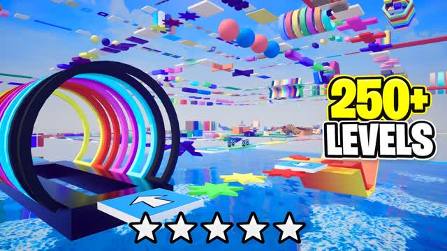 250 LEVEL OBBY PARKOUR 🌈 [DEATHRUN] — Fortnite Creative map