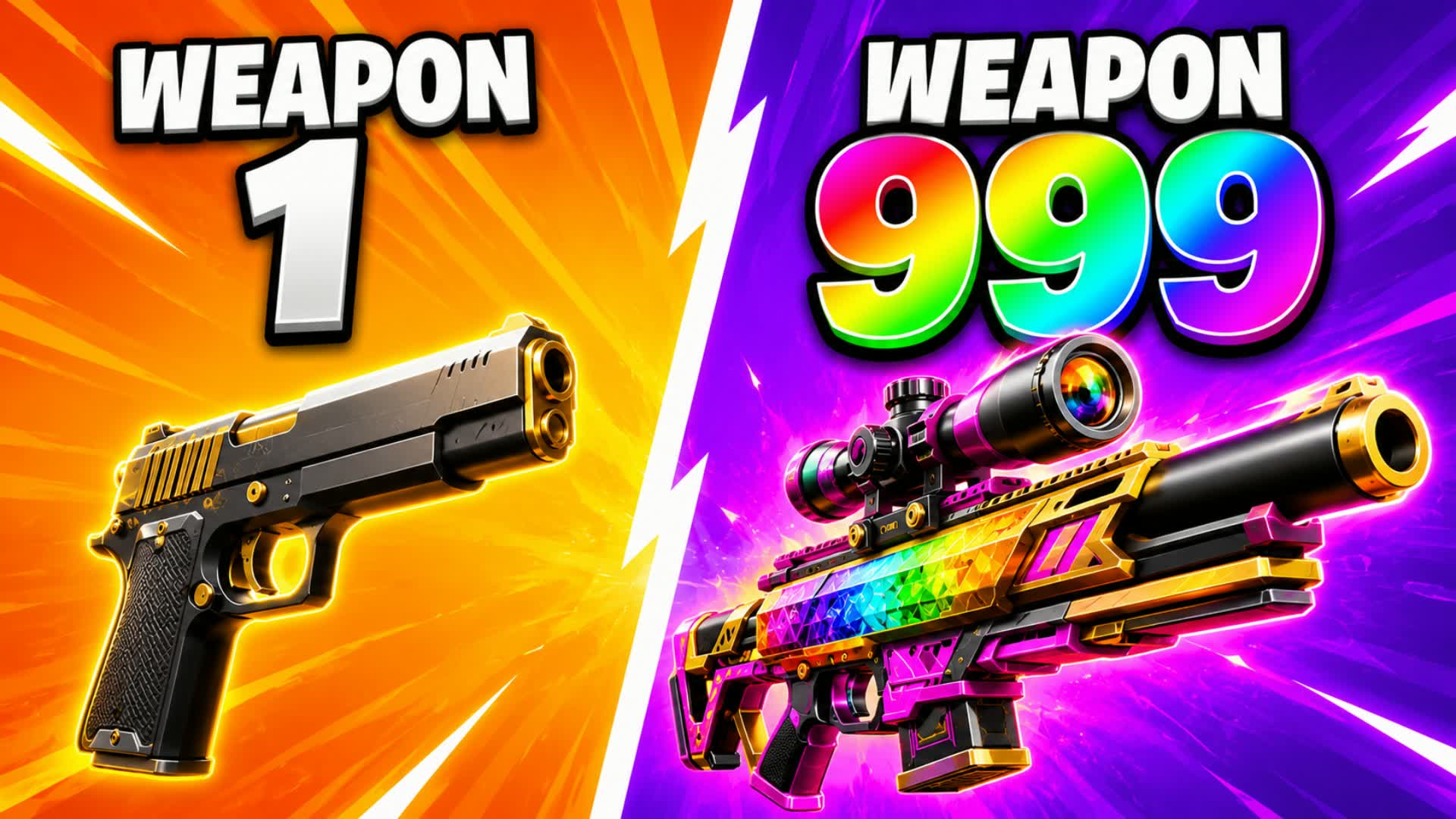 FAST 1HP GUN GAME — Fortnite Creative map