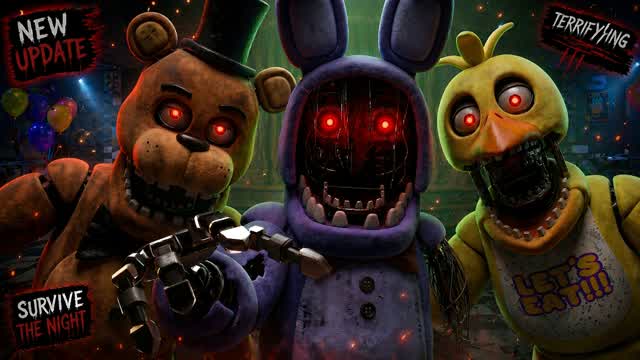 FNAF 2 – SURVIVE THE NIGHT — Fortnite Creative map cover art