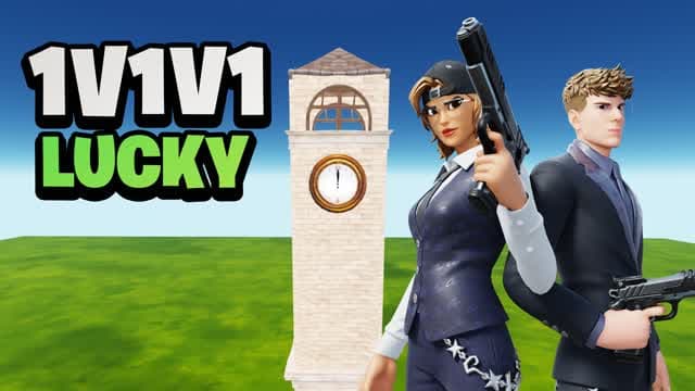 LUCKY 1V1V1 TILTED RELOAD — Fortnite Creative map
