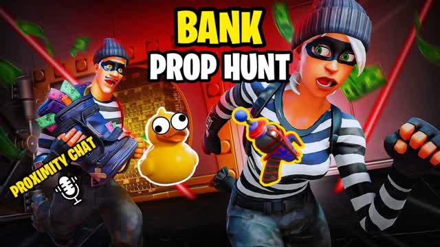 Bank Prop Hunt! — Fortnite Creative map cover art