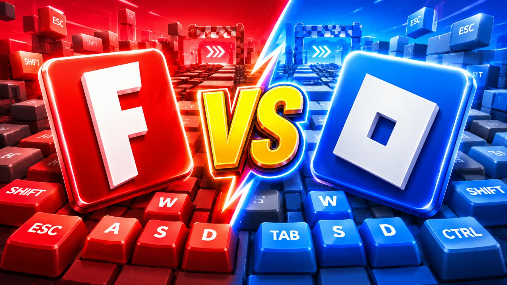 RED VS BLUE MODE 🔴🔵 KEYBOARD UNC — Fortnite Creative map