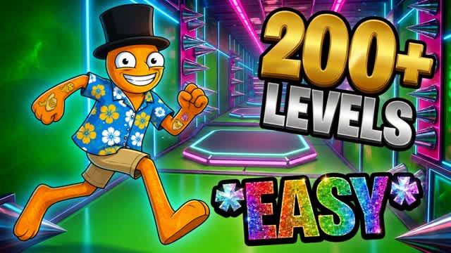 ⭐️EASY 200+ PARKOUR LEVELS⭐️ — Fortnite Creative map