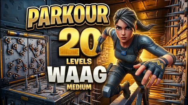 PARKOUR WAAG (6950) 20 LEVELS — Fortnite Creative map