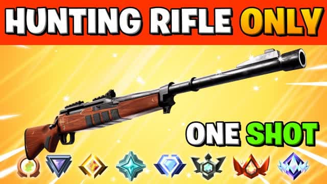 Hunting Rifle Only 🎯 One Shot — Fortnite Creative map cover art