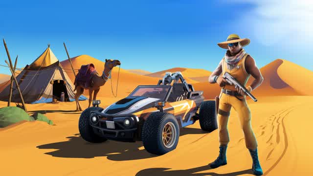 Race And Fight Me - عاركني بالسياقة — Fortnite Creative map cover art