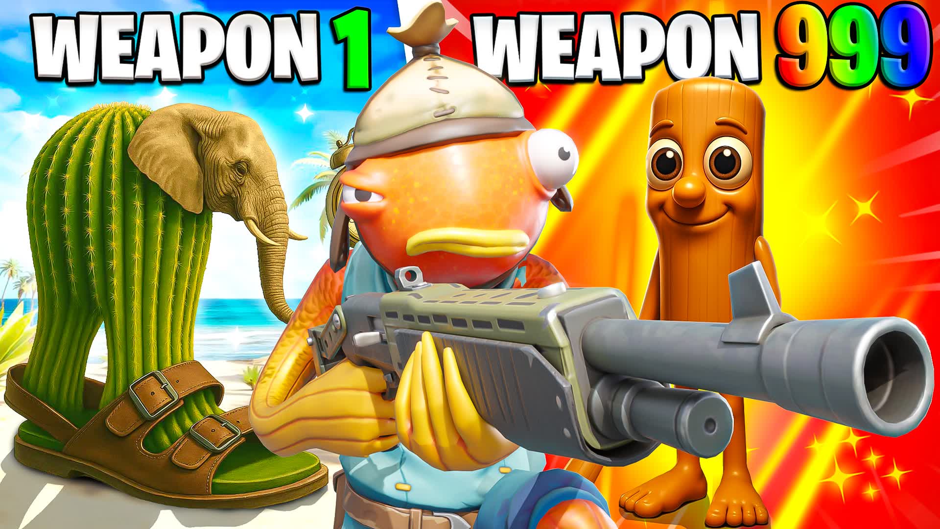 😹INSANE BRAINROT GUN GAME🎯ONE SHOT🔫 — Fortnite Creative map