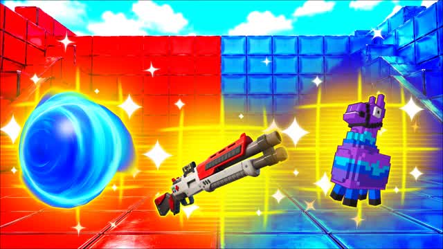 RED VS BLUE JUMP SIGNAL 🔴🔵 — Fortnite Creative map cover art