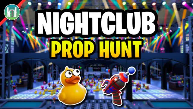 NIGHTCLUB PROP HUNT — Fortnite Creative map cover art