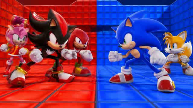 SONIC RED VS BLUE — Fortnite Creative map cover art