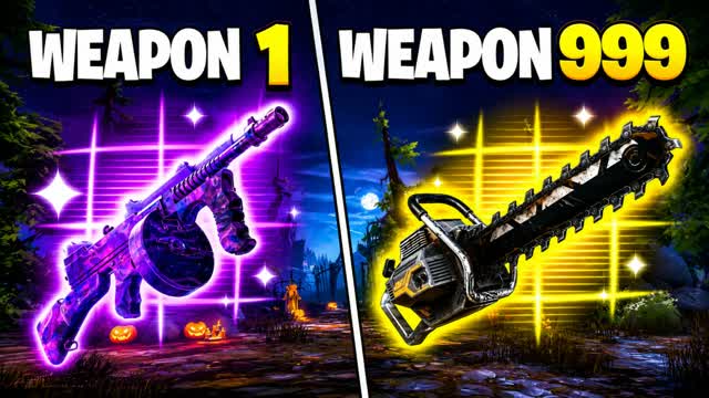 HALLOWEEN GUN GAME 🎃 ONE SHOT — Fortnite Creative map