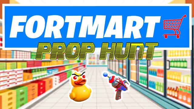 FORTMART PROP HUNT 🛒 — Fortnite Creative map cover art