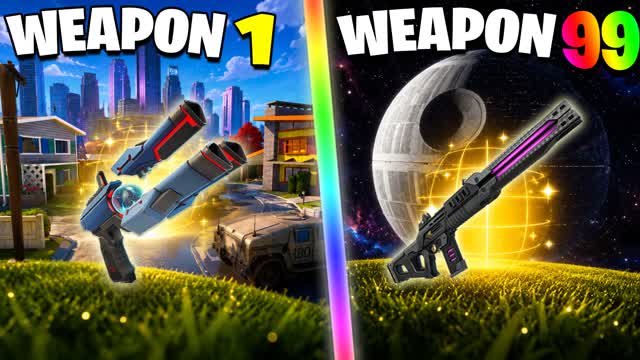 😎 GUN GAME INSANE 🎯 SURVIVE THE CHAOS — Fortnite Creative map