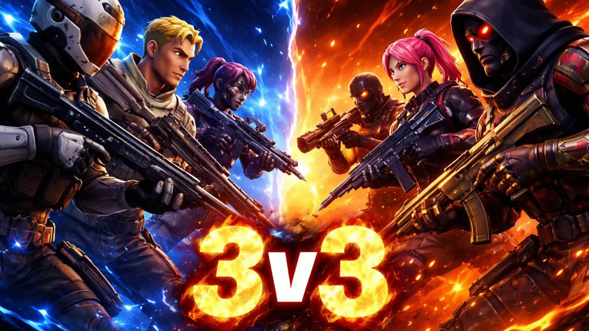 3v3 Team Fight — Fortnite Creative map